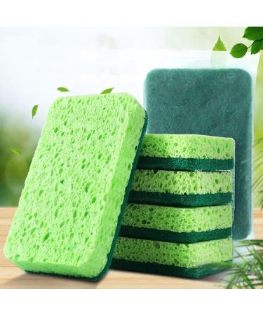 Muloo 2 Pack Dish Sponge for Kitchen Dual-Sided Scrub Sponge Non-Scratch Sponges for Kitchen Dishwashing Household Cleaning Dish Sponge - Buy Online on GoSupps.com