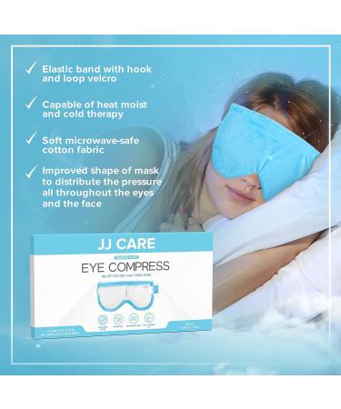 JJ CARE Lavender-Scented Moist Heat Eye Compress - Microwavable Eye Mask for Dry and Irritated Eyes - Buy Online on GoSupps.com