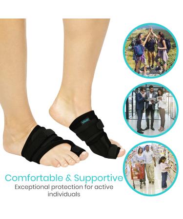 Vive Bunion Corrector for Women & Men - Big Toe Brace with Splint & Adjustable Strap for Pain Relief & Alignment - Orthopedic Foot Sleeve for Hallux Valgus & Hammer Toe - Buy Online on GoSupps.com