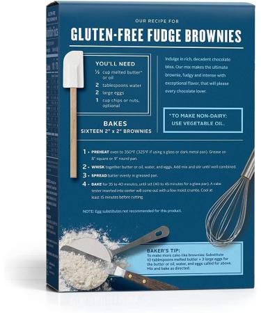 King Arthur Baking Company Gluten Free Fudge Brownie Mix Kosher One 17 oz (482 g) Box - Buy Online on GoSupps.com