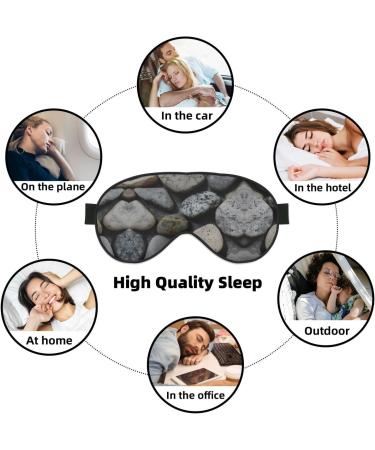 SSIMOO Pebble Stone Eye Mask | Soft Breathable Sleep Eye Patch for Women | Perfect for Travel & Relaxation - Buy Online on GoSupps.com