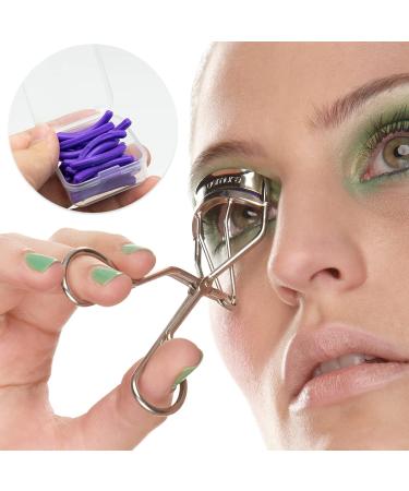 NIZAME Eyelash Curler Pads Universal Silicone Rubber Pads for Eyelash Curlers Comes with Clear Storage Box Pack of 40 Multicolor - Buy Online on GoSupps.com