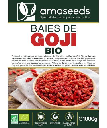 Baies de Goji Bio Sup rieures 1KG | Sans soufre et sans Sucres Ajout s | Himalaya - Buy Online on GoSupps.com
