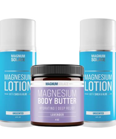 Magnesium Lotion (Qty 2) and Body Butter (1)