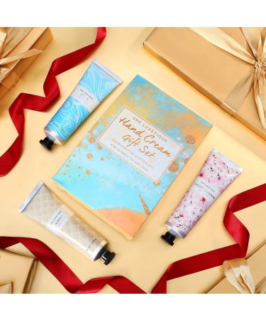 Spa Luxetique Hand Cream Gift Set - Cherry Blossom, Almond & Ocean Scent - 12oz & 4oz x 3pcs - For Rough & Dry Hands - Women's Gift Sets - Birthday Gifts for Her - Buy Online on GoSupps.com