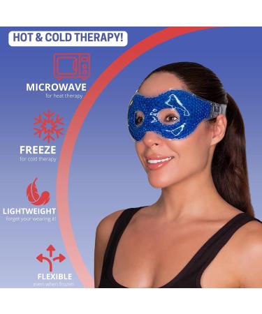 Optix 55 Gel Bead Eye Mask with Eye Holes Blue - Buy Online on GoSupps.com