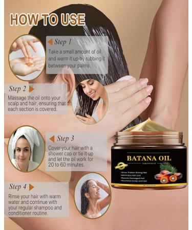 100% Raw Batana Oil for Hair Growth Organic Dr. Sebi Batana Oil from Honduras Unrefined Batana Oil Prevents Hair Loss Pure and Natural Hair Treatment for Curly Hair Enhances Hair Thickness - Buy Online on GoSupps.com