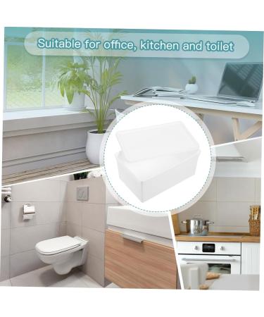 Alipis Organization Bucket Box Sheet storage box Beads laundry powders holder dedicated Laundry Detergent Holder washing powder laundry powder bin desktop storage barrel Japanese-style 16.8X11X7.5CM White - Buy Online on GoSupps.com