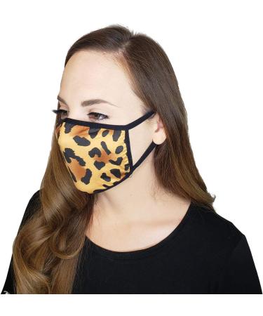 Shop Saris and Things 3 Pack Leopard Cheetah Print Face Masks for Women & Teens - Soft Washable Reusable 2 Layers - Buy Online on GoSupps.com
