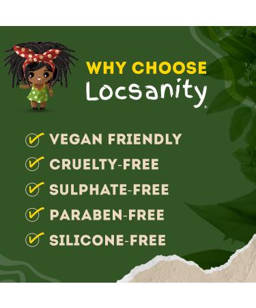 Locsanity Rosewater and Peppermint Daily Moisturizing Spray Jumbo Size Hydrating Dreadlock Spray to Nourish the Scalp and Protect Hair From Oil and Buildup (32oz) 32 Fl Oz - Buy Online on GoSupps.com