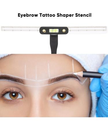 Stainless Steel Eyebrow Ruler Eyebrow Measuring Tool Semi Permanent Eyebrow Measuring Tool Eyebrow Makeup Template Ruler Eyebrow Stencil Ruler Sticker( (Level dragonfly ruler)) - Buy Online on GoSupps.com