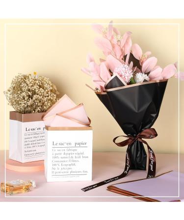 Nezyo 300 Sheets Gold Edge Flower Wrapping Paper Bulk - Waterproof Colorful Florist Gift Wrap Paper - 23x23 Inch - Xmas DIY Crafts - 20 Colors - Buy Online on GoSupps.com