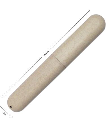 Dental Aesthetics Eco Wheat Straw Toothbrush Travel Case x 1 (White) - Buy Online on GoSupps.com