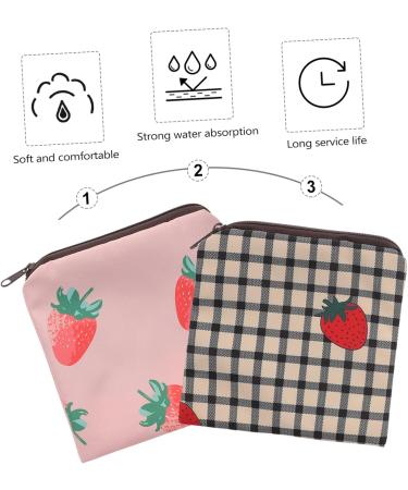 Gogogmy Women's Tampon Organizer - 2 Piece Multifunctional Pocket Bag for Menstrual Pads & Period Supplies - Compact & Adorable (13x13cm) - Buy Online on GoSupps.com