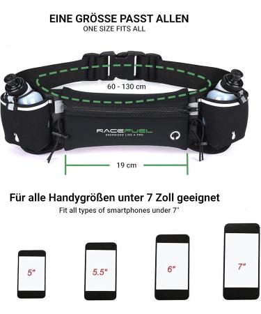 Racepace Racefuel Drinking Belt with Waterproof Bottle - Ideal for Triathlon Running & Cycling | Adjustable Girdle with Phone Compartment - Buy Online on GoSupps.com