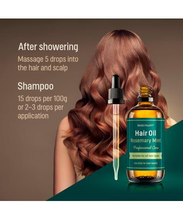 Buy Rosemary Oil with Mint - 3.38 Fl Oz | Natural Hair Strengthening & Dry Scalp Treatment | Vegan & Suitable for All Hair Types - Buy Online on GoSupps.com