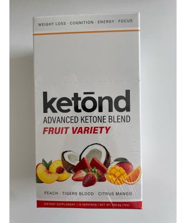 Exogenous Ketones Advanced Blend by Ketond - Drink Ketones for Rapid Weight Loss - Best Fuel for Energy Mental Performance and Weight Loss - Citrus Mango Tigers Blood Peach (15 Stick Packs) - Buy Online on GoSupps.com