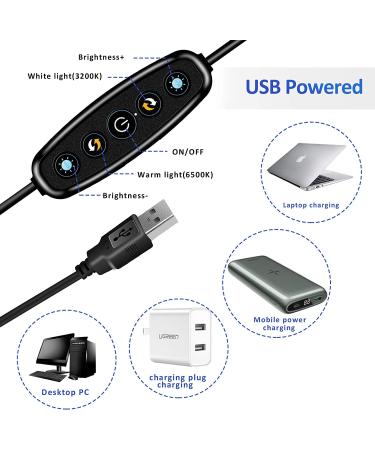 Cyezcor Video Conference Lighting Kit - Remote Work, Distance Learning, Zoom Calls, Live Streaming - Ring Light for Monitor Clip - Ideal for Computer Laptop Video Conferencing - Buy Online on GoSupps.com