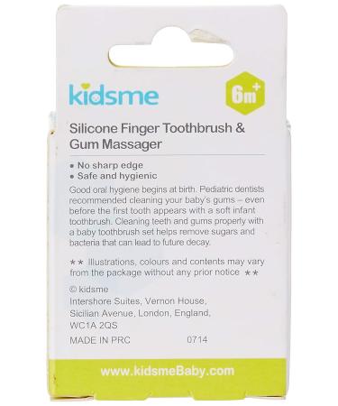 Kidsme Silicone Finger Toothbrush & Massager for Babies | Safe & Effective Oral Care | International Shipping Available - Buy Online on GoSupps.com