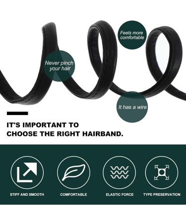 Lurrose Girls PU Leather Adjustable Hair Tie Ponytail Holder - Black | Stylish & Durable | International Shipping Available - Buy Online on GoSupps.com