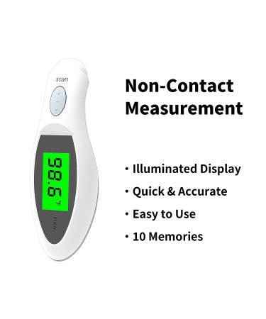 Jasun Digital Infrared Thermometer for Adults & Kids - Fever Indicator, Accurate Results, Memory Function - Perfect Gift for Family - C/F Switchable - Buy Online on GoSupps.com