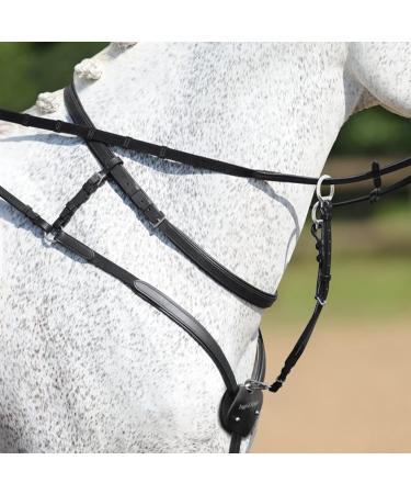 Buy Passier Ingrid Klimke Breastplate - Black with Stainless Steel Fittings | One Size Full - International Shipping Available - Buy Online on GoSupps.com