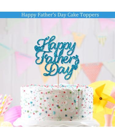 Happy Father's Day Cake Toppers Black Best Dad Cake Topper for Dad Father day Decoration Happy Father's Day Sign for Cake Glitter Cupcake Toppers Cake Toppers Birthday Cake Decorations Father Party Black Cake Topper - Buy Online on GoSupps.com