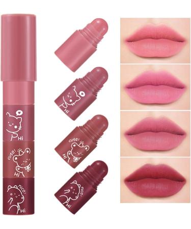 Matte lip gloss makeup lip gloss Nonsticky Lipstick Matte Lip Gloss Set for Women Long Lasting Matte Lip Glaze Waterproof Lipstick Set B B - Buy Online on GoSupps.com