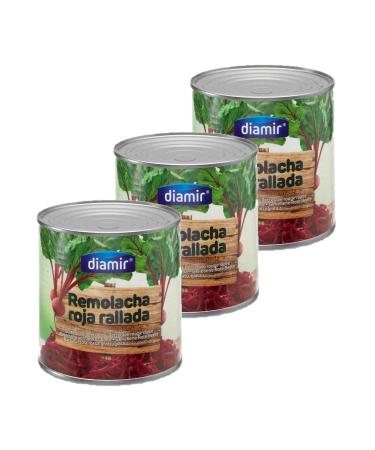 Lot 3x Grated red beetroot - Box 2.5kg