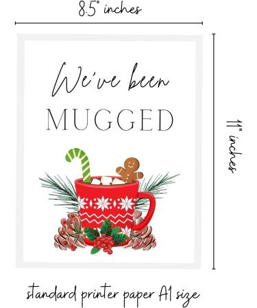 You've Been Mugged | Christmas Game | Hot Cocoa Elf Design | 25 Pack 8.5x11 Standard Paper Size - Buy Online on GoSupps.com