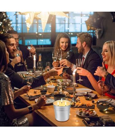 Jasmine Scented & Amber Candle | Scented Candles for Home |Three Wick Candles | Men Candles for Bedroom | Soy Candles for Home Scented | Candles with 100 Hour Burn Time - 22 oz Size01 White White Size01