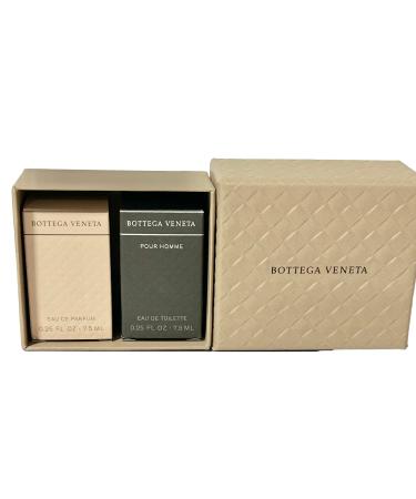 Bottega Veneta HIS HER MINI Perfume GIFT SET Splash Travel Size Set Pour Homme 7.5 ML / 0.25 FL Oz Pour Femme EDP 7.5 ML / 0.25-5589