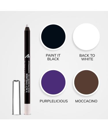 Manhattan X-act Eyeliner Pen - Waterproof White Eyeliner | Black to White - 2 Pack for Perfect Liner - Buy Online on GoSupps.com
