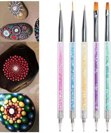 Nail Art Brush Nail Painting Dotting Pen Double end Pen Professional Corrosion Resistant for Nail Art for Liner for Painting for Dotting - Buy Online on GoSupps.com