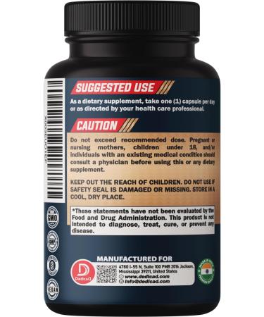 DEDICAD 10in1 Noni Capsules - 4 Month Supply with Elderberry, Boswellia, Turmeric, Ginger & More - Support Muscle, Joint, Digestive & Immune - 2 Packs of 60 Vegan Capsules, Non-GMO & Gluten-Free - Buy Online on GoSupps.com