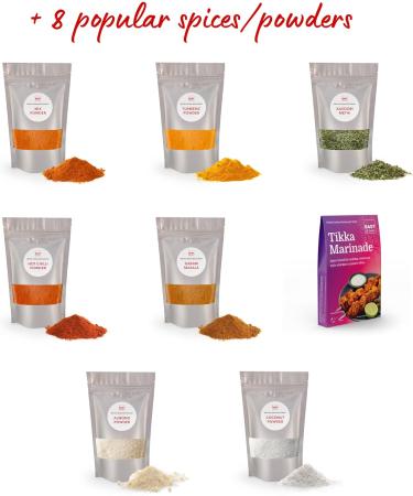 Cook Curry at Home Bundle | All the Pastes Base Gravy & Spices to Cook Restaurant Style Food at Home | Perfect for Cooking British Indian Restaurant (BIR) Style Recipe Curries at Home | East At Home - Buy Online on GoSupps.com