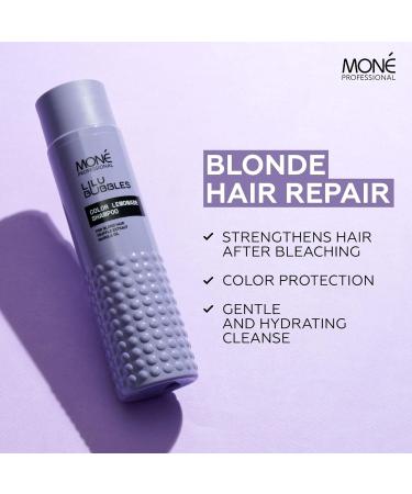 MON Professional Hair care routine for daily use shampoo conditioner and mask for blonde bleached gray and light hair colourfast not purple moisturizing and lightening - Buy Online on GoSupps.com