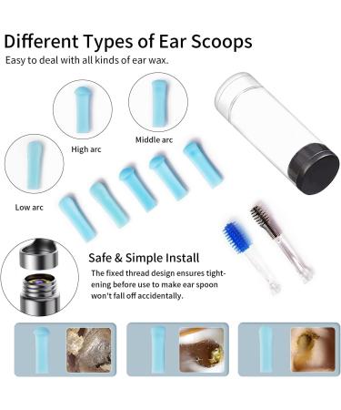 LYGJMYOK Ear Cleaner with Camera and Light - 1080P HD Ear Wax Removal Tool for iPhone and Android - Black - Buy Online on GoSupps.com