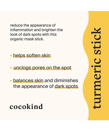 Cocokind Turmeric Mask Stick - Organic Spot Treatment for Dark Spots & Acne with Tea Tree Oil & Ginger - Buy Online on GoSupps.com