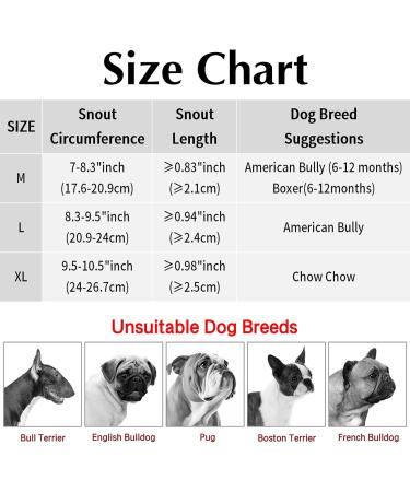 Yoolhamy Dog Muzzle for Pitbulls Rottweilers & Bullies - Soft Comfortable Muzzle for Barking & Biting Prevention - Ideal for Medium & Large Short Snouts - Buy Online on GoSupps.com