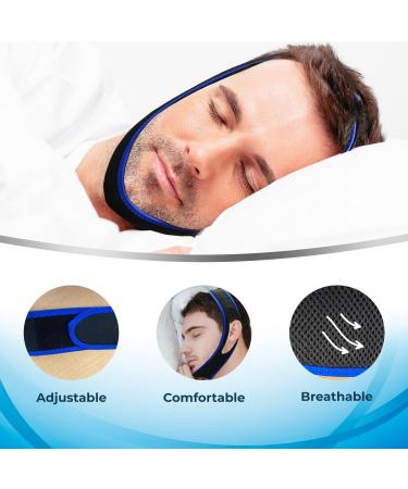 2022 Upgraded Anti-Snoring Chin Strap - Stop Snoring for Good! Adjustable Device for Men and Women - Buy Online on GoSupps.com