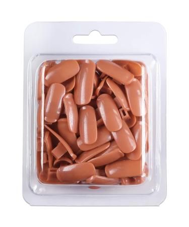 PANA USA Training Practice Tips - Fake Nail Tips for DIY Manicure & Nail Art (Brown - Buy Online on GoSupps.com