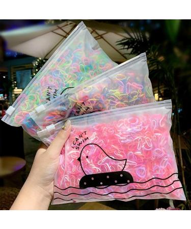 1000 Mini Elastic Hair Ties - Black Rubber Bands for Women & Girls | Perfect for Braids & Daily Hairstyles - Buy Online on GoSupps.com