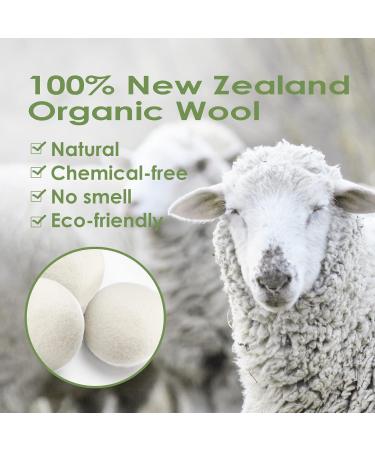 Buy XL Wool Dryer Balls 3 Pack - Natural Fabric Softener Handmade Organic Reusable for 1000 Loads - Shorten Drying Time & Wrinkle-Free - Buy Online on GoSupps.com
