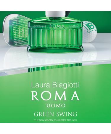 Laura Biagiotti Roma Uomo Green Swing 2.5 oz - EDT Spray - Cologne for Men - Woody Floral Fragrance - Long-Lasting - Natural Spray - Elegant Bottle 2.5 Fl Oz (Pack of 1) - Buy Online on GoSupps.com