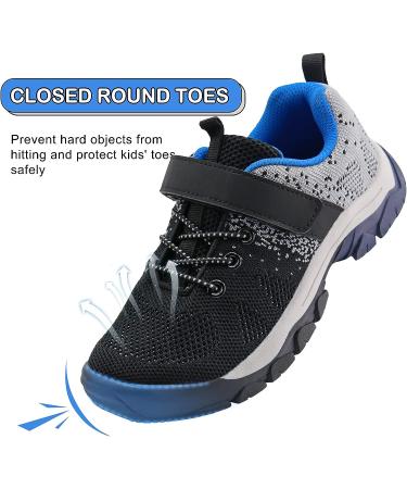Brooman Kids Hiking Shoes - 10 Toddler Black | Trail Running & Outdoor Sneakers - Buy Online on GoSupps.com