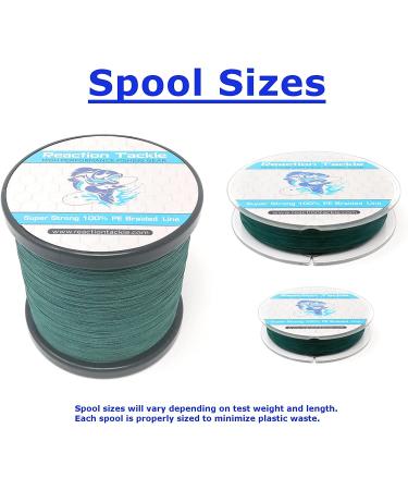 Reaction Tackle Braided Fishing Line - 30 LB Hi Vis Yellow | 500 yards | Pro Grade Power Performance for Saltwater or Freshwater - Buy Online on GoSupps.com
