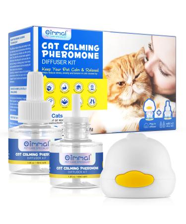 Uocasi calming pheromon diffuser for cats 2-in-1 starter set for cats (diffuser head + 2 x 48 ml vials) for 60 days improved cat calming setting set for relief - Buy Online on GoSupps.com