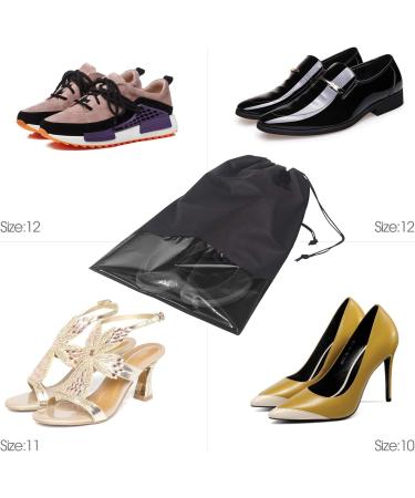 8 PCS Travel Shoe Bags Non-Woven Storage Organizer for Men and Women - Black - Buy Online on GoSupps.com