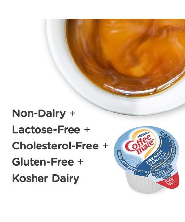 Nestle Coffee mate French Vanilla Liquid Creamer Singles - 180 Count Box (Pack of 1) | Non-Dairy, No Refrigeration - Buy Online on GoSupps.com
